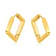 Wholesale Stainless Steel Square Hoop Earrings