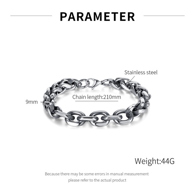 Wholesale Stainless Steel Punk Keel Chain Bracelet