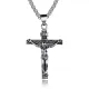 Wholesale Stainless Steel Retro Jesus INRI Cross Necklace