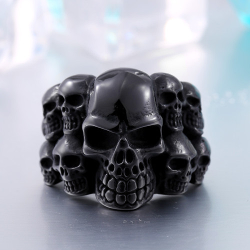 Wholesale Stainless Steel Skull Stacking Ring