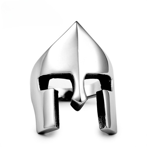 Wholesale Stainless Steel Spartan Helmet Mask Rings