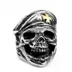 Wholesale Stainless Steel Cross Skull Ring