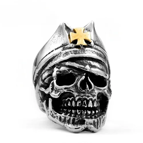 Wholesale Stainless Steel Mens Nurse Skull Ring