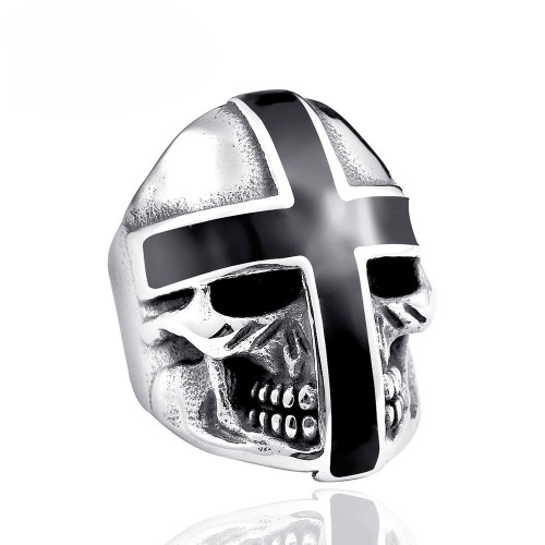 Wholesale Stainless Steel Knights Templars Skull Ring