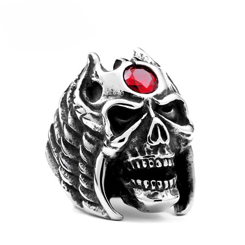 Wholesale Stainless Steel CZ Biker Ring for Sale