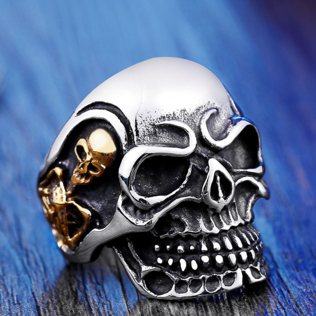 Wholesale Stainless Steel Skeleton Skull Ring