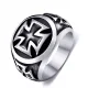 Wholesale Stainless Steel Mens Iron Cross Rings