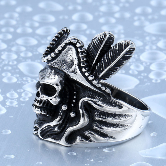 Wholesale Stainless Steel Ring with Skull