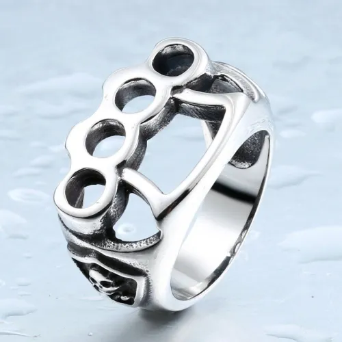 Wholesale Mens Stainless Steel Biker Boxing Ring
