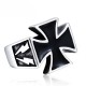 Wholesale Stainless Steel Mens Iron Cross Ring