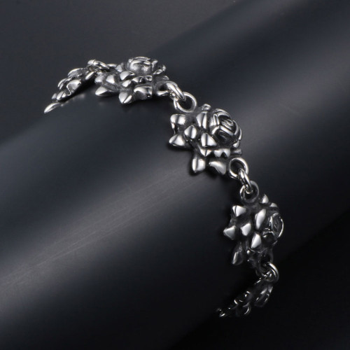 Wholesale Stainless Steel Rose Bracelet