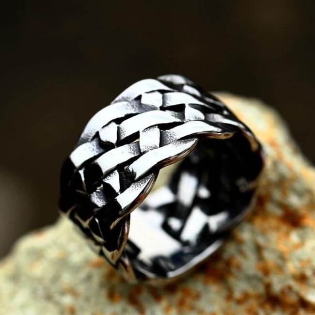 Wholesale Stainless Steel Mens Punk Celtic Knot Ring