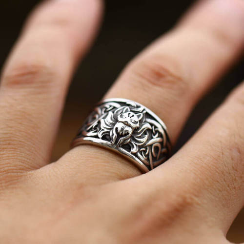 Wholesale Stainless Steel Nine Tailed Fox Ring