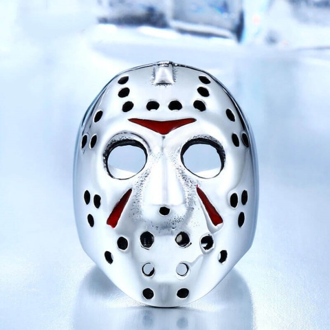 Wholesale Stainless Steel Mask Mens Ring