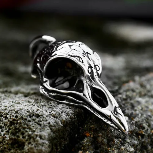 Wholesale Stainless Steel Crow's Head Pendant
