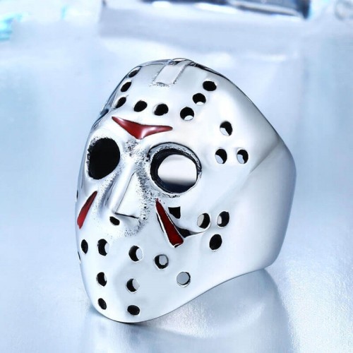 Wholesale Stainless Steel Mask Mens Ring