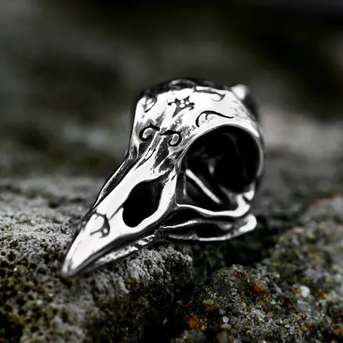Wholesale Stainless Steel Crow's Head Pendant