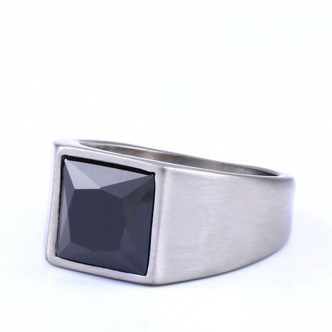 Wholesale Stainless Steel Mens Ring with Stone