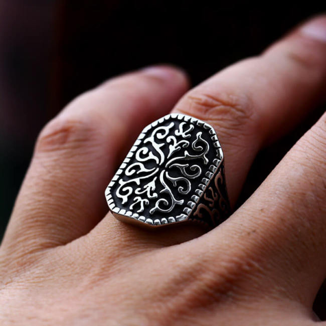 Wholesale Stainless Steel Mens Celtic Style Ring
