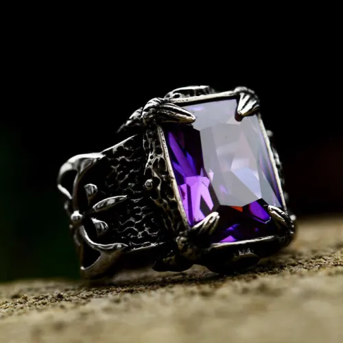 Wholesale Stainless Steel Gemstone Ring
