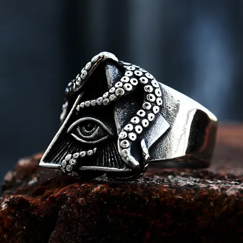 Wholesale Steel Devil's Eye Octopus Ring