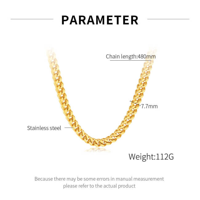 Wholesale Stainless Steel Thick Mens Chain Necklace