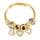 Wholesale Stainless Steel Bangle with Love Charms