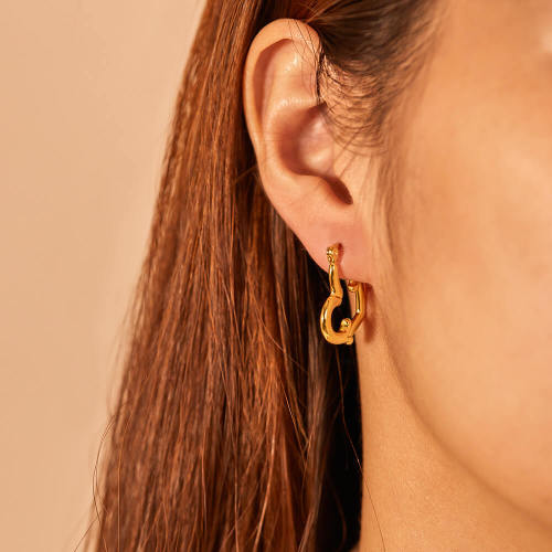 Wholesale Stainlelss Steel Unique Women Hoop Earrings