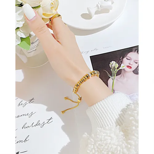 Wholesale Stainless Steel Elegant Adjustable Bead Bracelet
