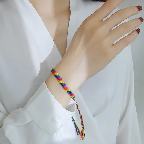 Wholesale Adjustable Rainbow Friendship Bracelet