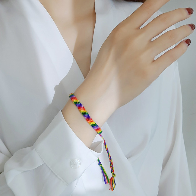 Wholesale Adjustable Rainbow Friendship Bracelet