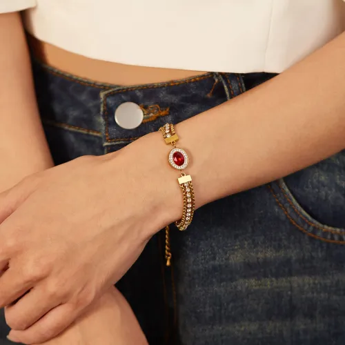 Wholesale Stainless Steel Box Chain Tennis Bracelet