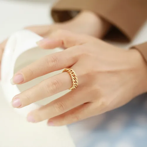 Wholesale Stainless Steel Cuban Chain Ring