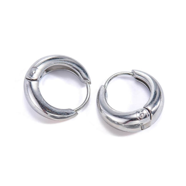 Wholesale Stainless Steel Chunky C Hoop Earrings