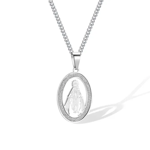 Wholesale Stainless Steel Holy Mother Pendant