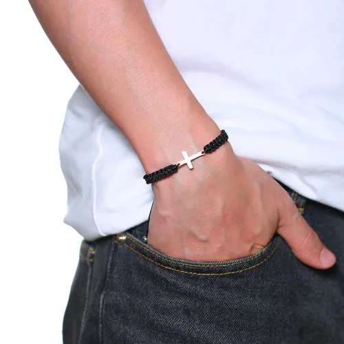 Wholesale Braided Rope Charm Bracelet