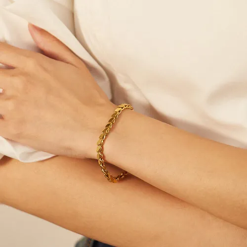 Wholesale Stainless Steel Beans Bracelet