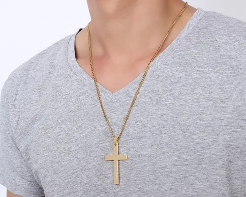 Wholesale Stainless Steel 50MM Cross Pendant