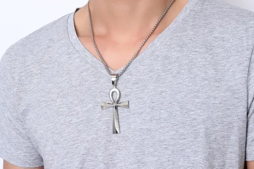 Wholesale Stainless Steel Egyptian Ankh Cross Necklaces