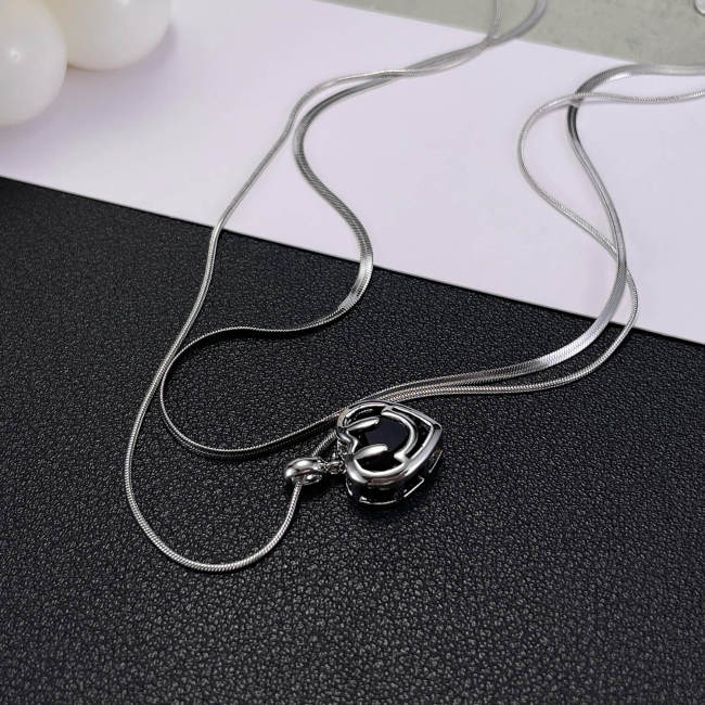 Wholesale Stainless Steel Necklace with Copper Pendant