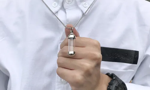 Wholesale Stainless Steel Perfume Bottle Pendant