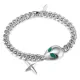 Wholesale Stainless Steel Cuban Bracelet with Alien