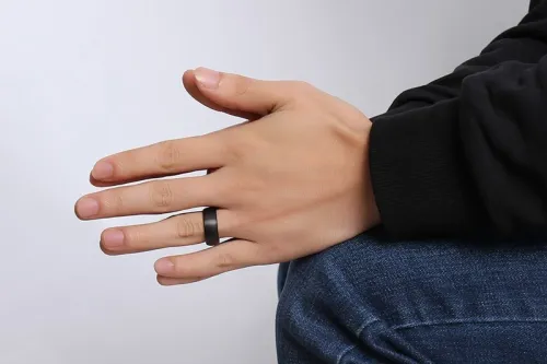 Wholesale Tungsten Carbide Two Tone Black and Gold Wedding Bands