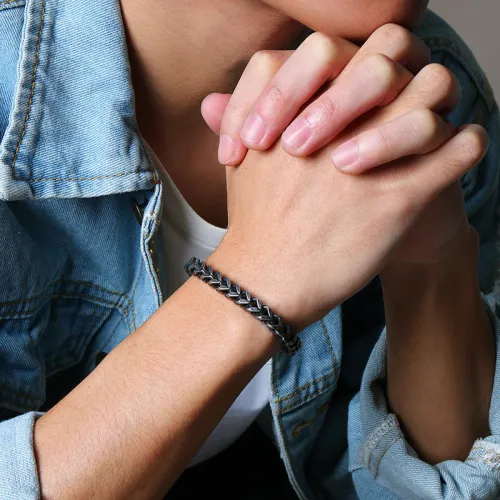 Wholesale Stainless Steel Men's Curb Chain Bracelet