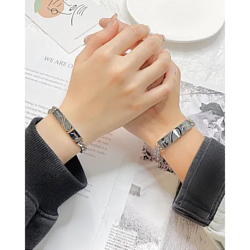 Wholesale Stainless Steel 'Real Love' Couple Bracelets