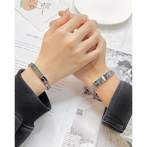 Wholesale Stainless Steel 'Real Love' Couple Bracelets