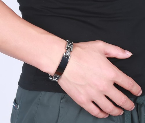 Wholesale Stainless Steel Black Bracelets for Guys