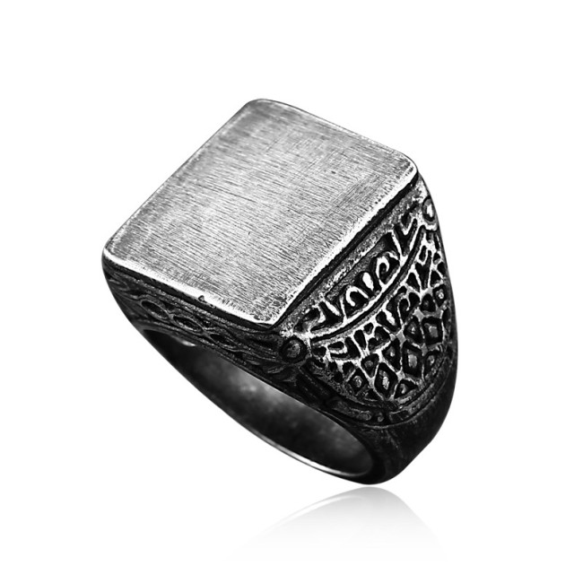 Wholesale Stainless Steel Antique Signet Rings