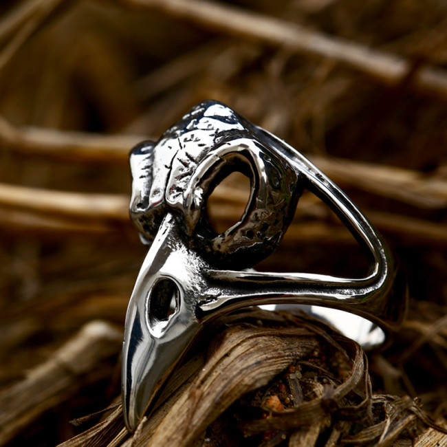 Wholesale Stainless Steel Raven Ring