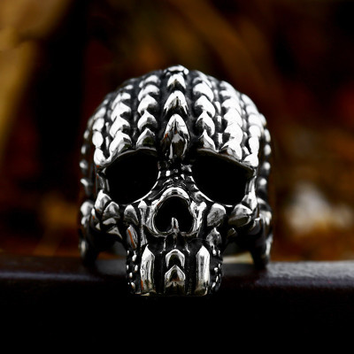 Wholesale stainless steel skull rings 2025